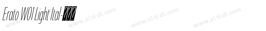 Erato W01 Light Ital字体转换
